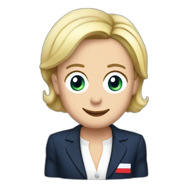 Macron fessée marine le pen sticker