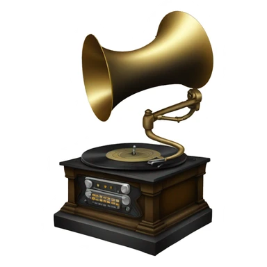 dj gramophone sticker