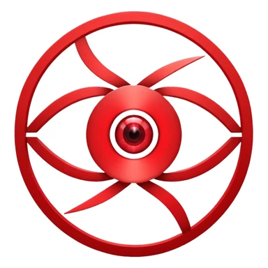 Eye-catching logo for MedSignal, red pulse cutting through geometric forms forming the letters ‘AI’, glowing red highlights with smooth, modern lines, clean white background, powerful and memorable for a tech-forward healthcare brand sticker