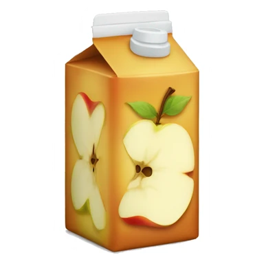 apple juice box sticker