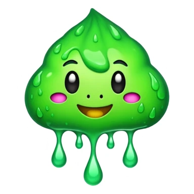 Clubs drippy slimey effect sticker