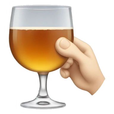 white hand holds a glass of whiskey sticker