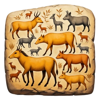 old civilization Cave Painting  sticker