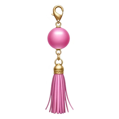 pink ade tassel pendant sticker
