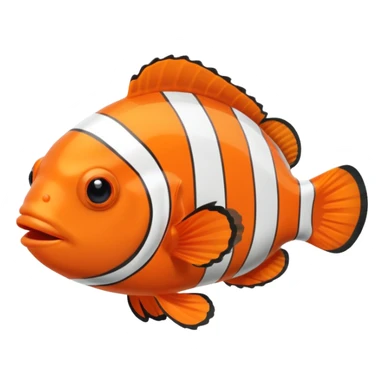 Clown fish in an aquarium sticker