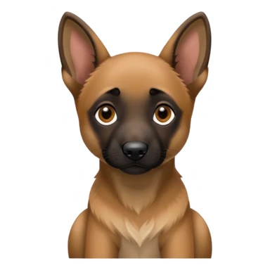 Belgian malinoise puppy sticker