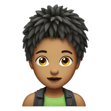 girl that looks like a thistle sticker