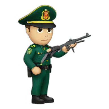guardia civil enfadado 😡 sticker