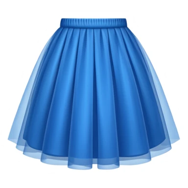 blue tulle skirt sticker