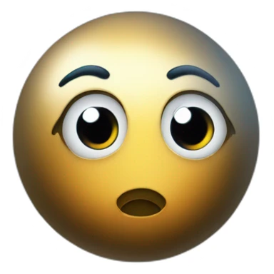 planet Mercury with a cartoon economic face with big beautiful eyes sticker