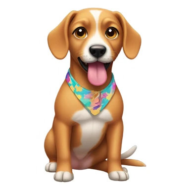 Dog in bikini  sticker