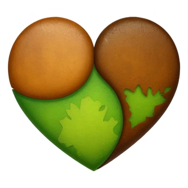 Heart halth green and halth  brow sticker