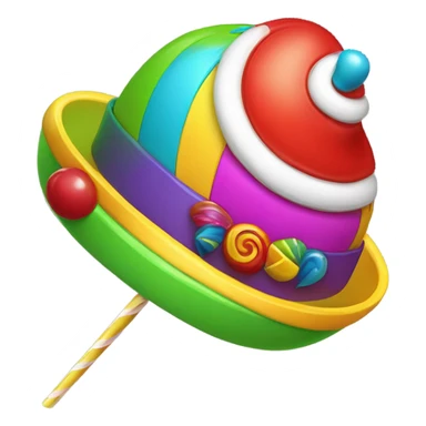 propeller hat and lollipo sticker