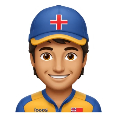 Carlos Sainz William's F1 driver not wear a hat sticker