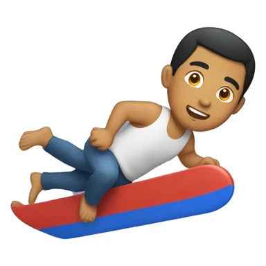 Filipino man sliding  sticker