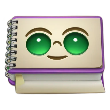 A notebook with whatsapp symbol sticker