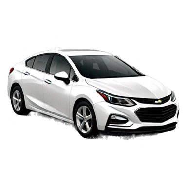Chevrolet Cruze 2017 white alpine sticker
