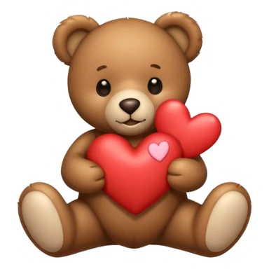 teddy bear for valentines day sticker