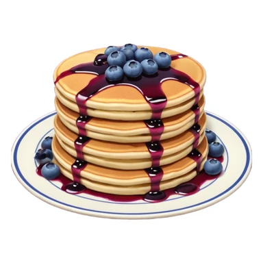 Blueberry pancakes  Burgundy sticker