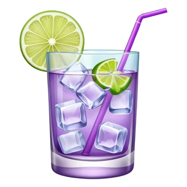 Cocktail light purple sticker