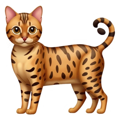 bengal cat full body sticker