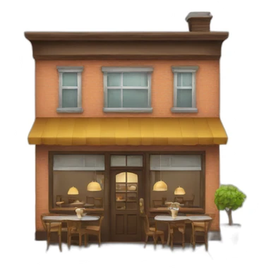 Coffee house sticker