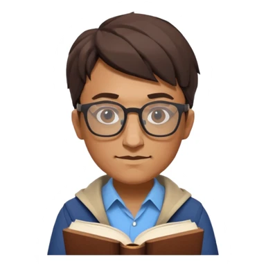 jobs book seeker low poly sticker