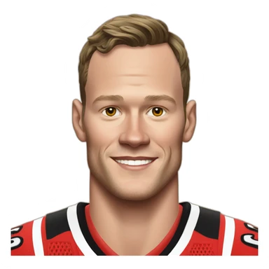 Jonathan Toews as rainbow beach bum sticker