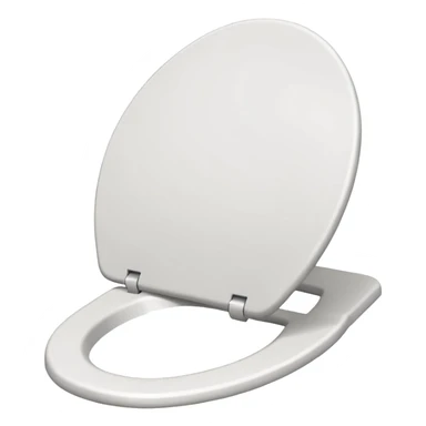 Toilet seat made of paper sticker