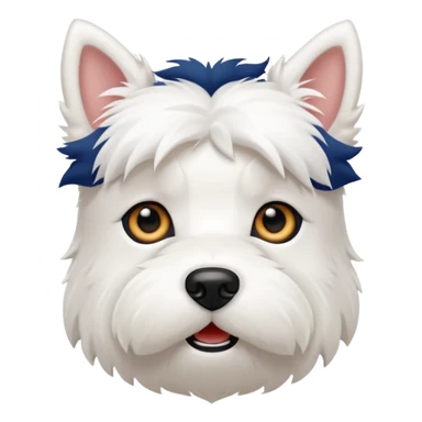 Tiny westie dog sticker