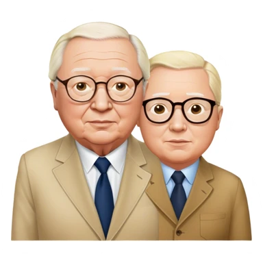 Jean-marie lepen with african friend  sticker