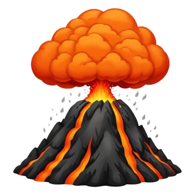 volcanic eruption  sticker