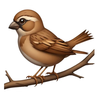 Sparrow sticker
