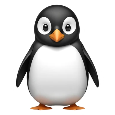 Pinguino che fa side eye sticker