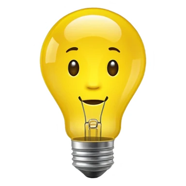 bright idea bulb sticker