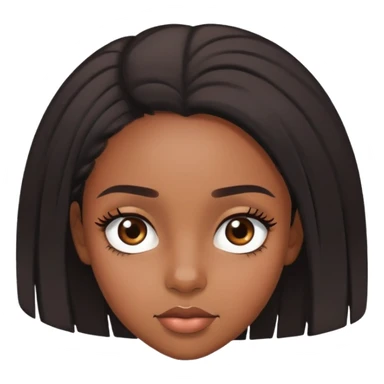 Black girl side eye  sticker