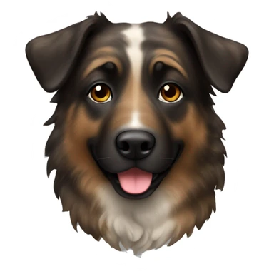Brindle shepherd with brindle fur sticker