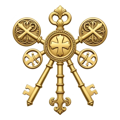 the society of the crossed keys sticker