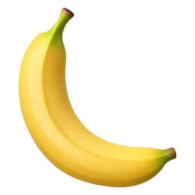 Resize the banana emoji to be smaller, targeting a file size of 50-100kb, with no background. sticker