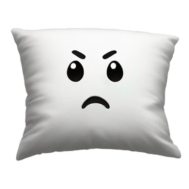 cartoon head buried in pillow sticker