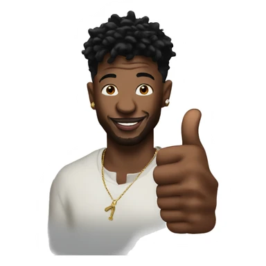 21 savage doing a thumbs up sticker