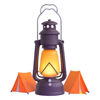 camping lantern sticker