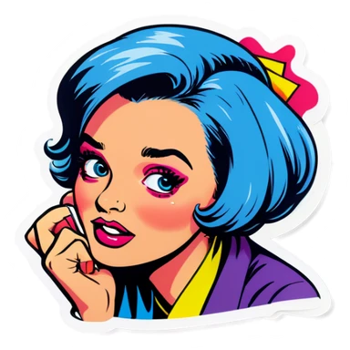 Pop art Be embarrassed sticker