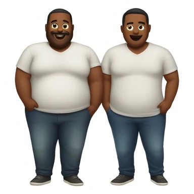 big belly gay couple sticker