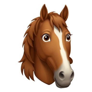 Confused horse with question marks sticker