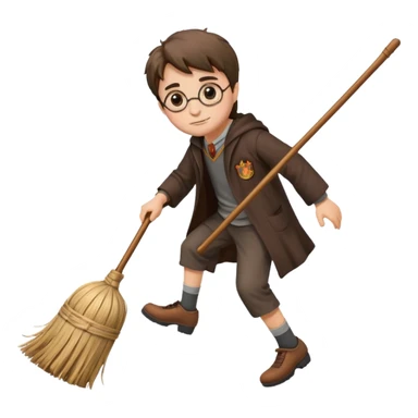 harry potter broom sticker
