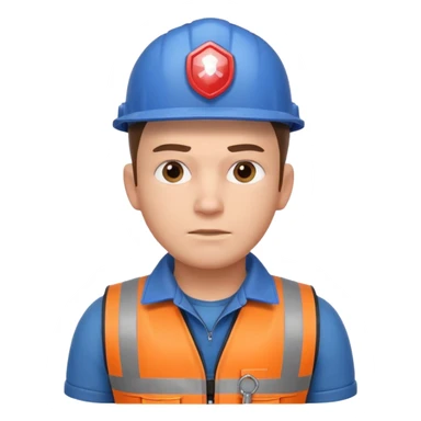 emergency locksmith worker portrait, head and shoulders only, protective gloves, utility vest collar, keyring visible, determined look, 3D cartoon, mobile game icon style, clean background, no text, no watermark sticker