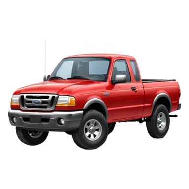 red 2003 Ford Ranger pickup truck sticker
