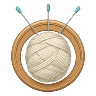 ball of knitting thread lmilk colour sticker