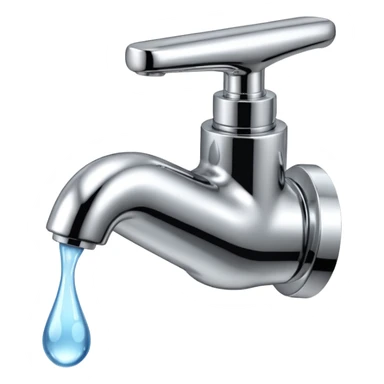 hazme una canilla y que las gotas de agua sean bitcoins sticker